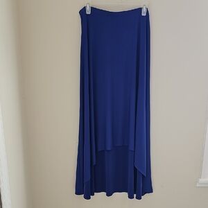 Chico's Size 2(large) Royal Blue A-Line Skirt. ‎ High/low.